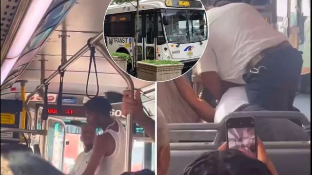 Big Attack! Fight on New Jersey Transit Bus Leads to Arrests of Driver and Passenger in Newark (1)